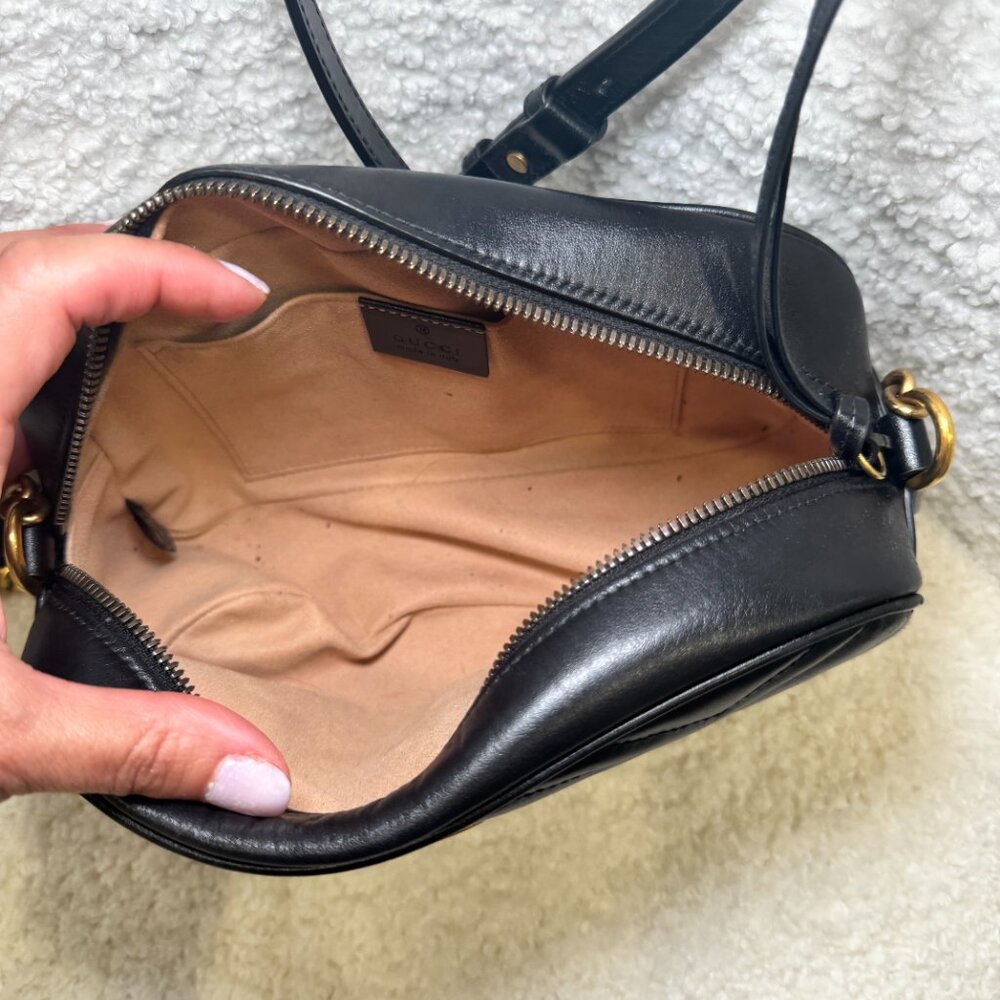 Women's Gucci GG Marmont Small Camera Bag - Picture 4 of 11